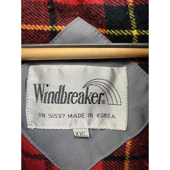 WINDBREAKER Coat Mens XXL gray button/Zip hooded coat flannel lined - Picture 6 of 9